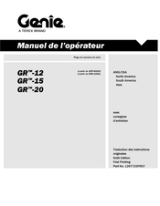 Terex GRR-10001 Manuel De L'opérateur
