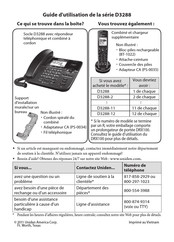 Uniden D3288 Série Guide D'utilisation