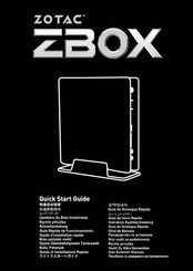 Zotac ZBOX Guide D'installation Rapide