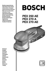 Bosch PEX 250 AE Instructions D'emploi