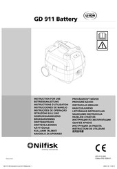 Nilfisk GD 911 Instructions D'utilisation