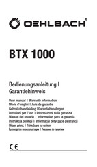 Oehlbach BTX 1000 Mode D'emploi