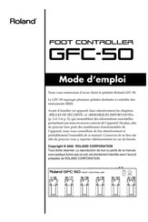Roland GFC-50 Mode D'emploi