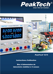 Peaktech 6215 Instructions D'utilisation