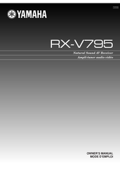 Yamaha RX-V795 Mode D'emploi