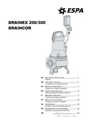 Espa DRAINEX 200 Manuel D'instructions