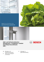 Bosch KMF Série Notice De Montage Et D'utilisation