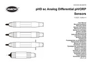 Hach pHD sc Analog Differential pH/ORP Sensors Manuel D'utilisation