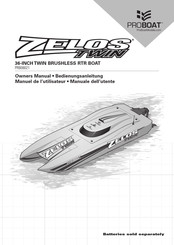 ProBoat Zelos Twin PRB08021 Manuel De L'utilisateur