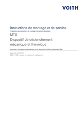Voith MTS Instructions De Montage Et De Service