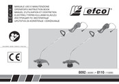 Efco 8110 Manuel D'utilisation Et D'entretien