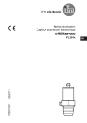 IFM Electronic efector 500 PL265 Série Notice D'utilisation