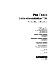 DigiDesign Pro Tools 5.1 Guide D'installation