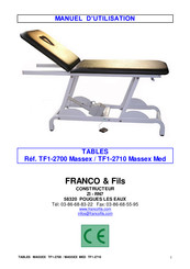 FRANCO Massex TF1-2700 Manuel D'utilisation