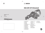 Bosch GSA 18V-32 Professional Notice Originale