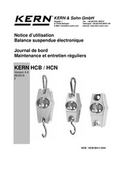 KERN HCB 0.5T-3 Notice D'utilisation