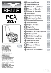 Belle PCX 20a Manuel De L'opérateur