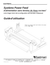 EASTMAN Power Feed Guide D'utilisation