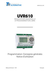 Technische Alternative UVR610 Notice D'utilisation