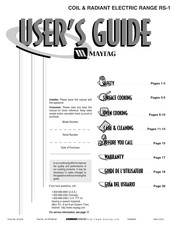 Maytag RS-1 Guide De L'utilisateur