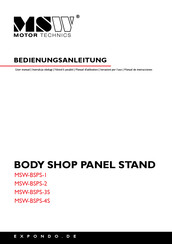 Msw Motor Technics MSW-BSPS-1 Manuel D'utilisation