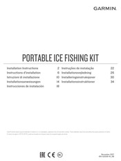 Garmin Portable Ice Fishing kit Instructions D'installation