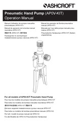 Ashcroft AP0V-KIT Manuel D'utilisation