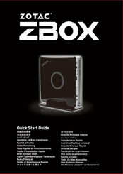 Zotac ZBOX Guide D'installation Rapide