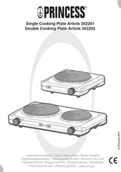 Princess Double Cooking Plate Mode D'emploi