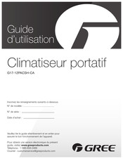 Gree G17-12PACSH-CA Guide D'utilisation