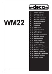 Deca WM22 Manuel D'instructions