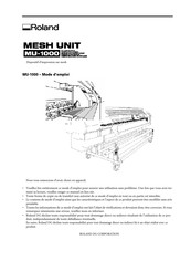 Roland MU-1000 Mode D'emploi