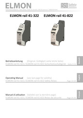 ELMON rail 41-822 Manuel D'utilisation