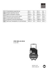 SCHNEIDER DRUCKLUFT CPM 300-10-20 W Notice D'utilisation D'origine