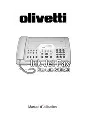 Olivetti Ink Jet FAX-LAB 360 Manuel D'utilisation