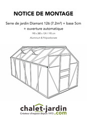 Chalet-Jardin Diamant 126 Notice De Montage