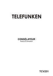 Telefunken TCV251 Notice D'utilisation