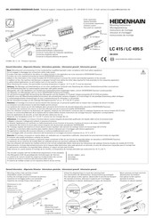 HEIDENHAIN LC 415 Instructions De Montage