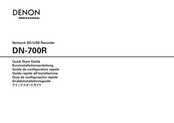 Denon DN-700R Guide De Configuration Rapide