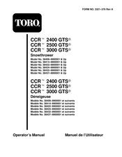 Toro CCR 2400 GTS Manuel De L'utilisateur