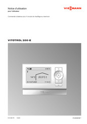 Viessmann VITOTROL 200-E Notice D'utilisation Pour L'utilisateur