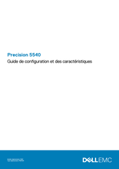 Dell EMC Precision 5540 Guide De Configuration Et Des Caractéristiques