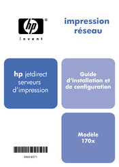 HP JetDirect 170X Guide D'installation Et De Configuration