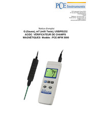 PCE Instruments PCE-MFM 3000 Notice D'emploi