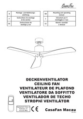 CasaFan Macau Instructions De Montage Et De Service