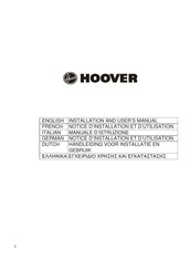 Hoover HDSV985B Notice D'installation Et D'utilisation