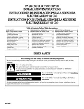 Whirlpool GEW1500RQ0 Instructions Pour L'installation