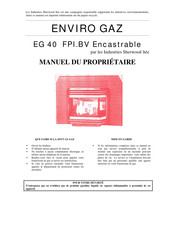 Enviro Gas EG 40 FPI.BV Manuel Du Propriétaire