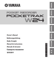 Yamaha POCKETRAK W24 Mode D'emploi