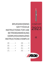 Alde Comfort 2923 Instructions D'emploi